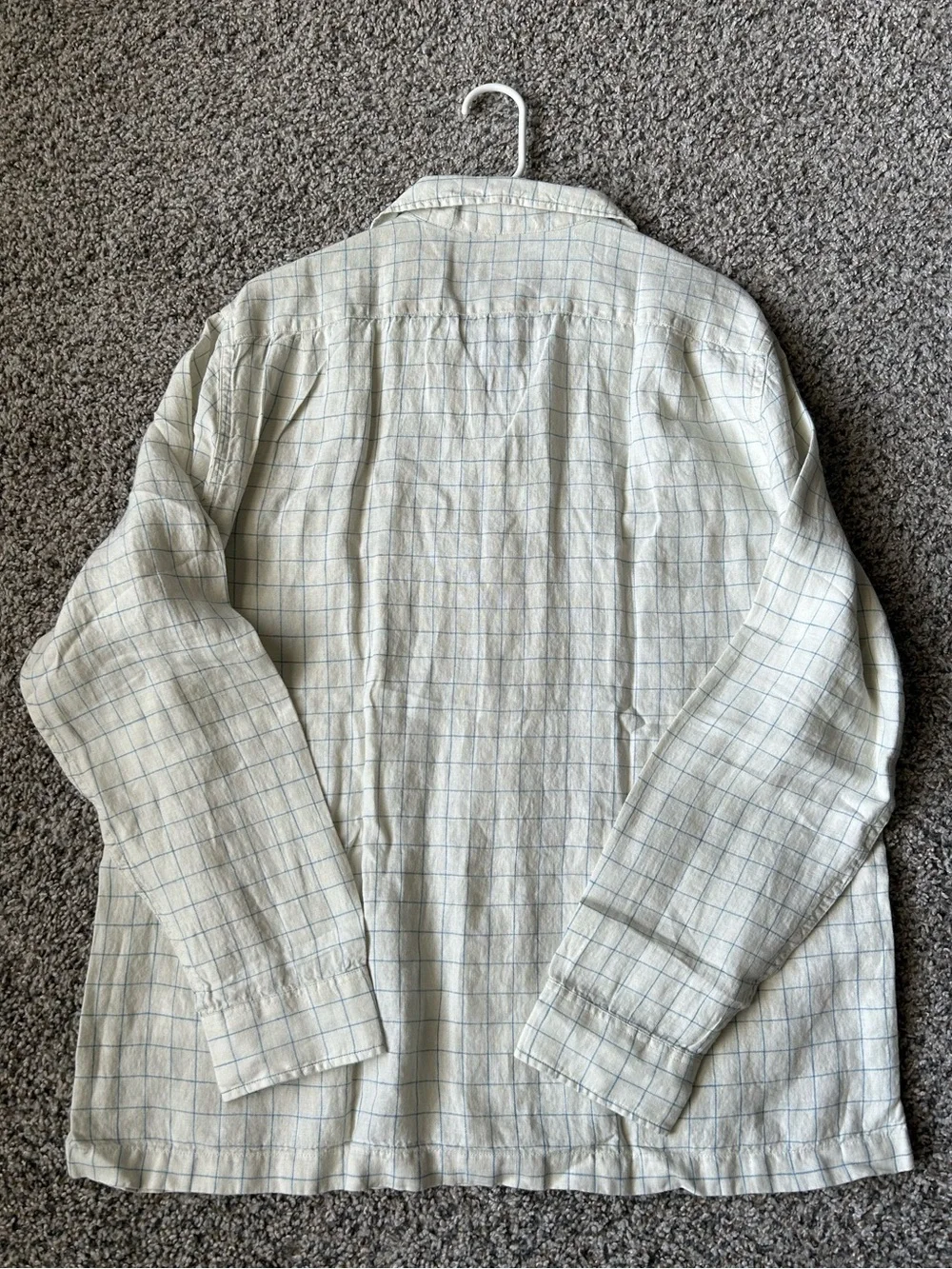 NWT J. Crew Light Cream Plaid Button-Up Shirt Jacket